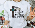 Let Me Tell You About Jesus Christian Western - Adult & Kids T-Shirts, Sweatshirts & Hoodies apparel design preview 1