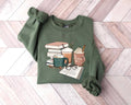 Coffee and Books Librarian Teacher Gift - Adult & Kids T-Shirts, Sweatshirts & Hoodies apparel design preview 1