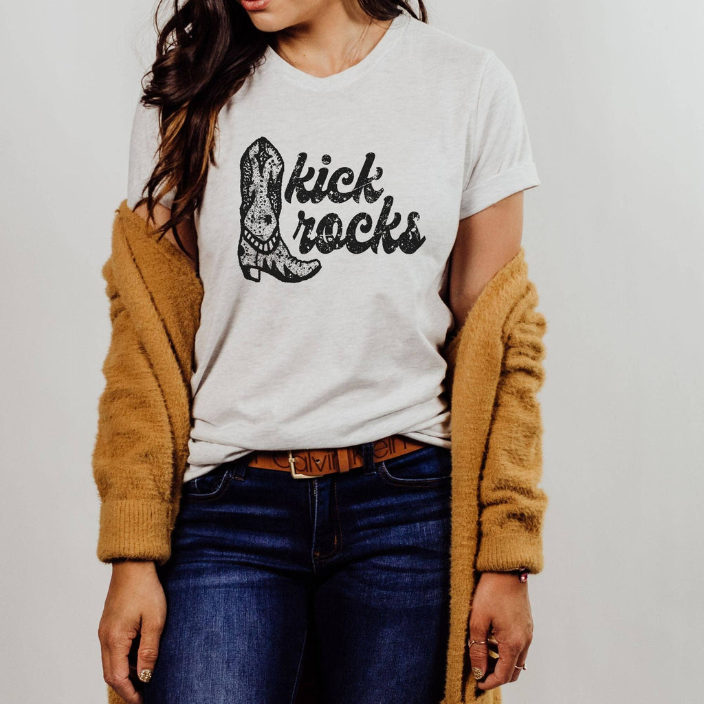 Kick Rocks Western Graphic 199(Dtf) - Adult & Kids T-Shirts, Sweatshirts & Hoodies apparel design preview 1