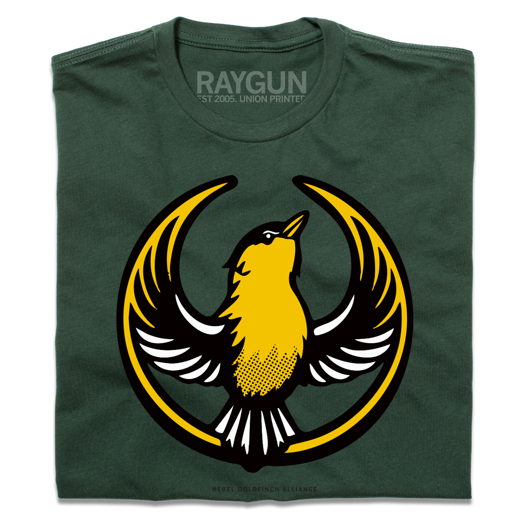 Rebel Goldfinch Alliance Green - Adult & Kids T-Shirts, Sweatshirts & Hoodies apparel design preview 1