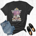 Western Sitting Here Wishing On A Neon Star Graphic - Adult & Kids T-Shirts, Sweatshirts & Hoodies apparel design preview 1