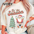 Tis the Season Tree and Santa Casual Unisex Christmas - Adult & Kids T-Shirts, Sweatshirts & Hoodies apparel design preview 1