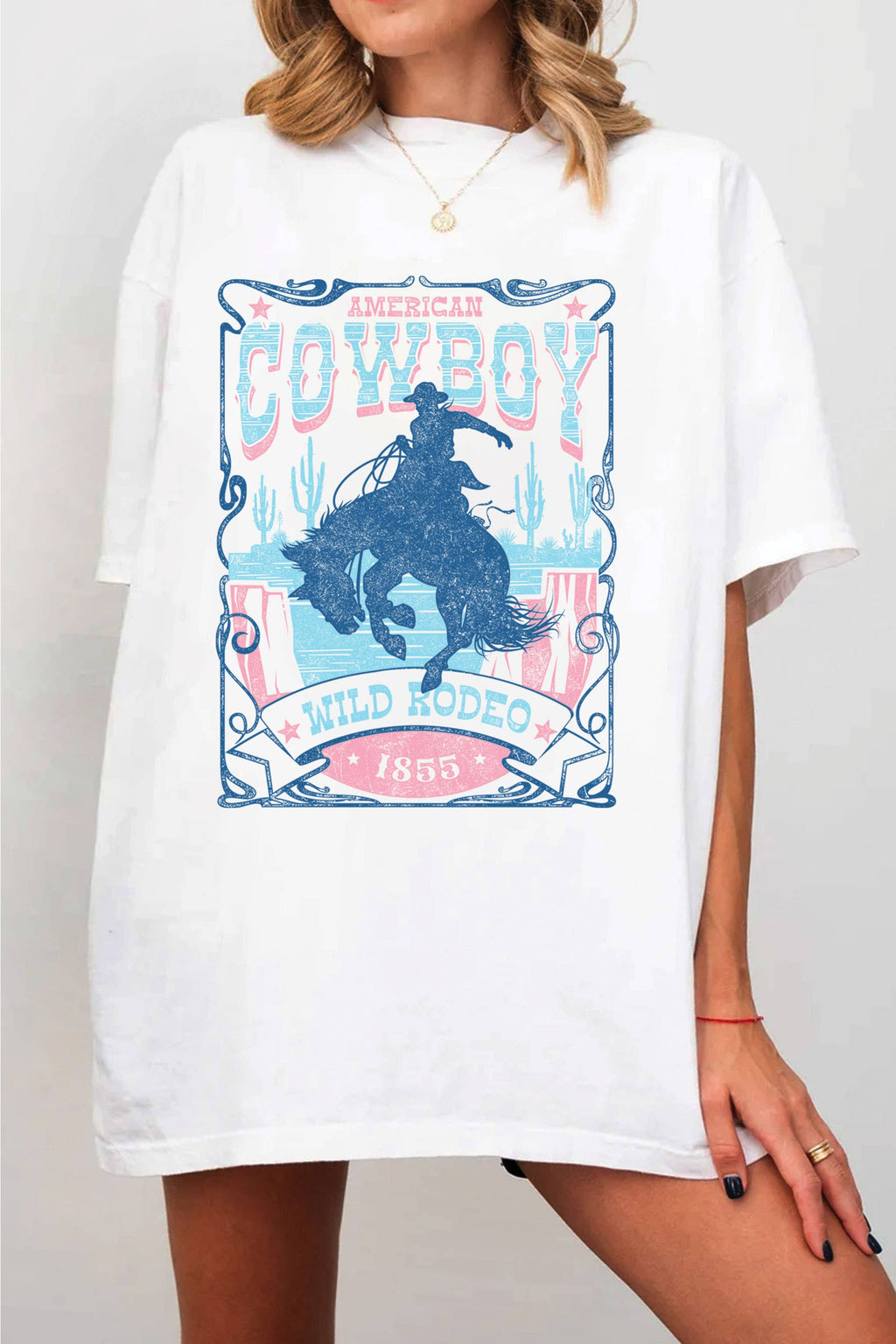 American Cowboy Oversized Graphic - Adult & Kids T-Shirts, Sweatshirts & Hoodies apparel design preview 1