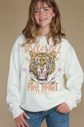 Rock and Roll Tiger Hand Drawn Graphic Brushed - Adult & Kids T-Shirts, Sweatshirts & Hoodies apparel design preview 1