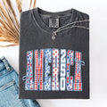 America, Ribbons and Bows, USA, Comfort Colors - Adult & Kids T-Shirts, Sweatshirts & Hoodies apparel design preview 1