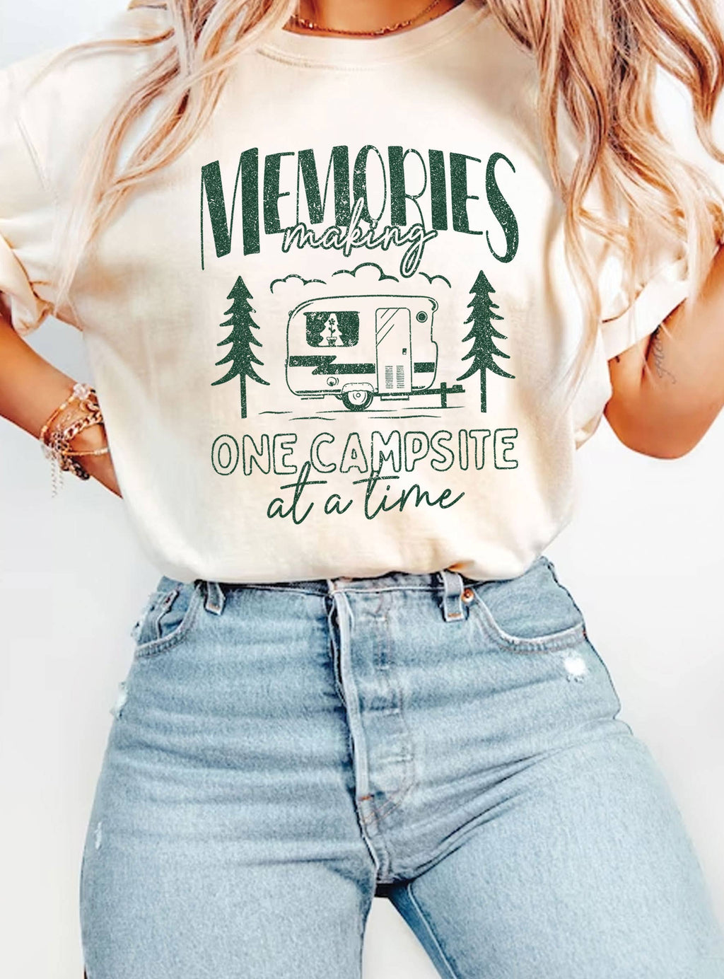 Making Memories One Campsite At A Time Graphic - Adult & Kids T-Shirts, Sweatshirts & Hoodies apparel design preview 1