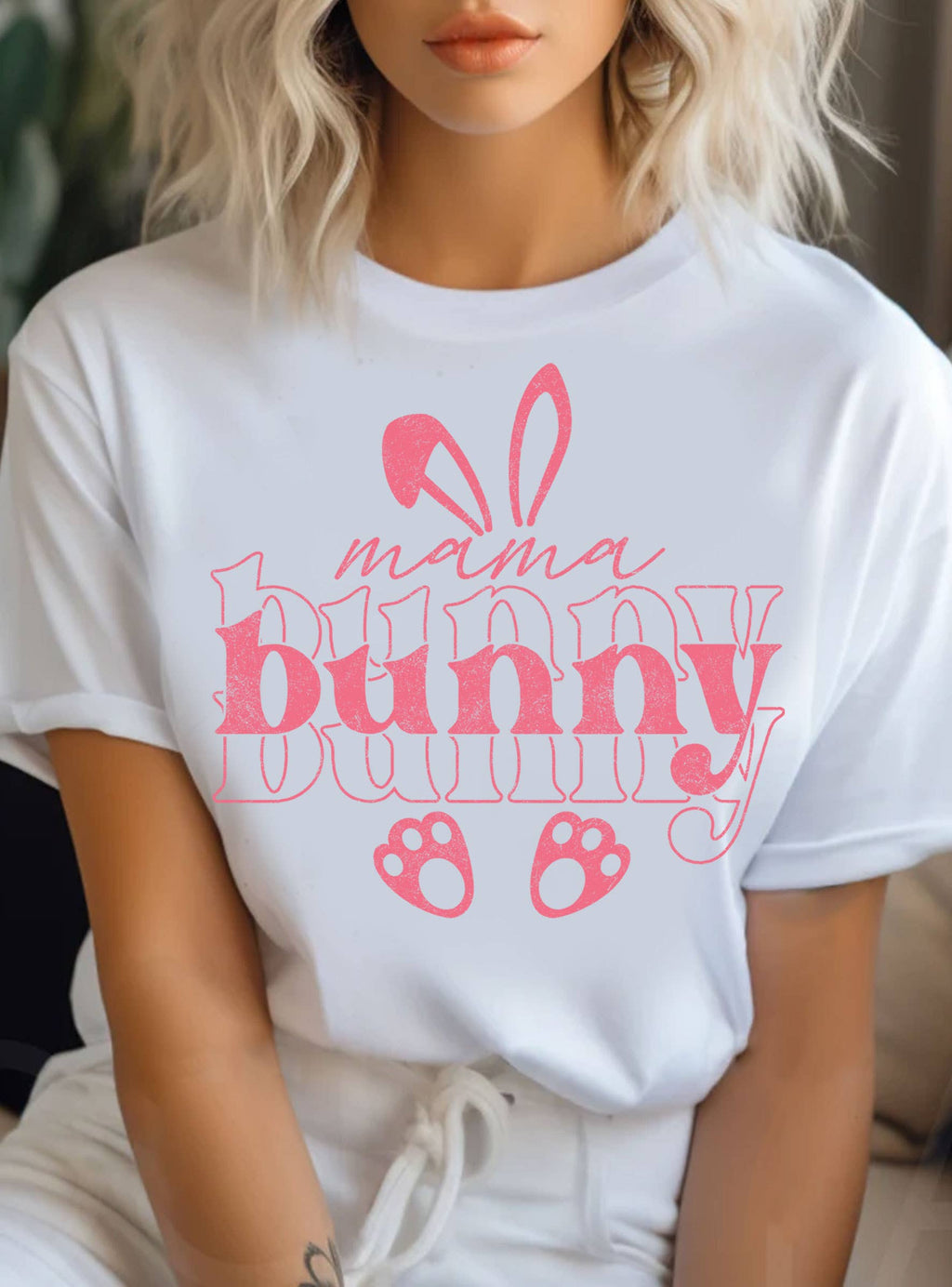 Mama Bunny Graphic - Adult & Kids T-Shirts, Sweatshirts & Hoodies apparel design preview 1