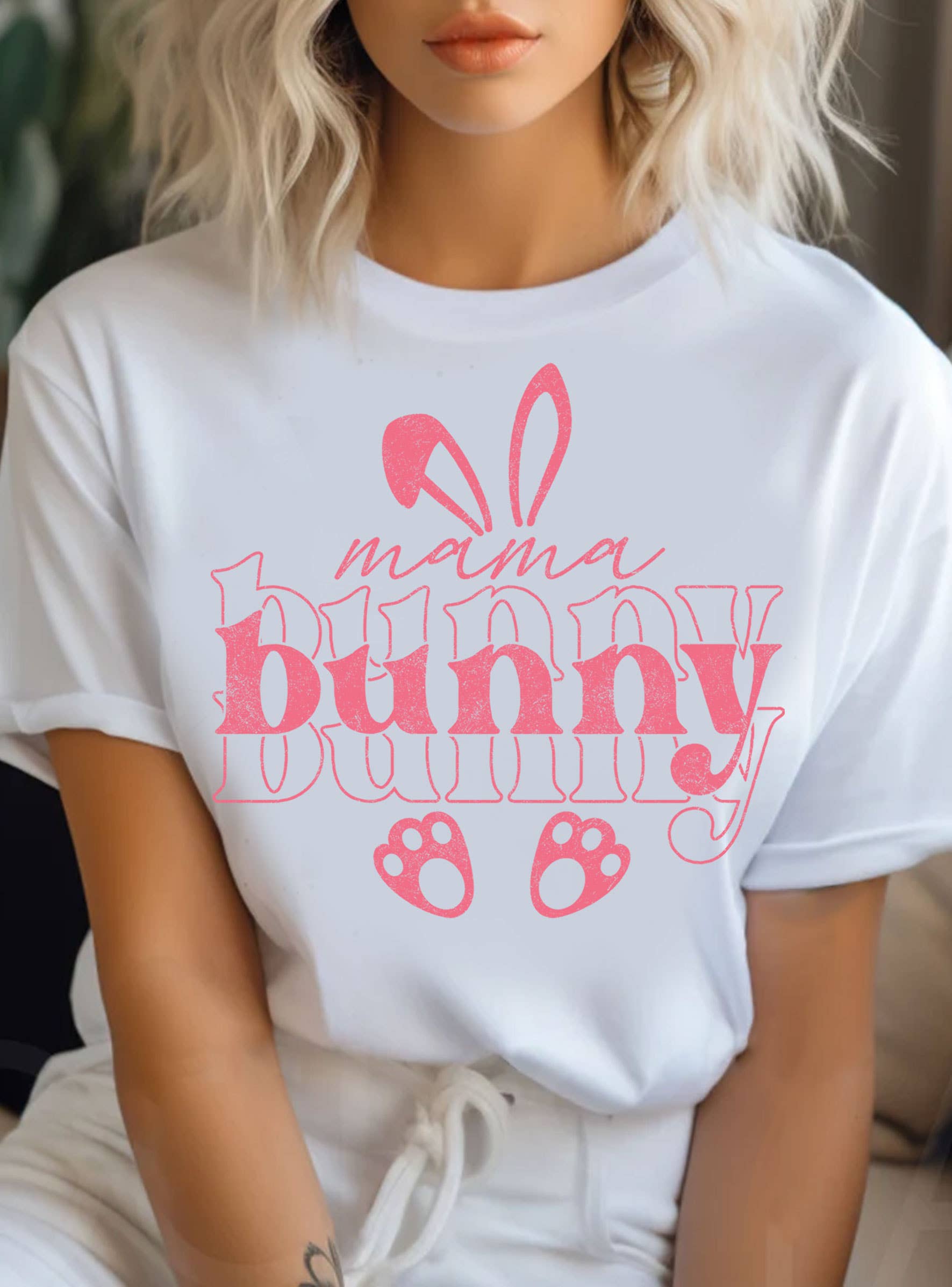 Mama Bunny Graphic - Adult & Kids T-Shirts, Sweatshirts & Hoodies apparel design preview 1