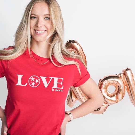 Love It Here, Red Sale - Adult & Kids T-Shirts, Sweatshirts & Hoodies apparel design preview 1