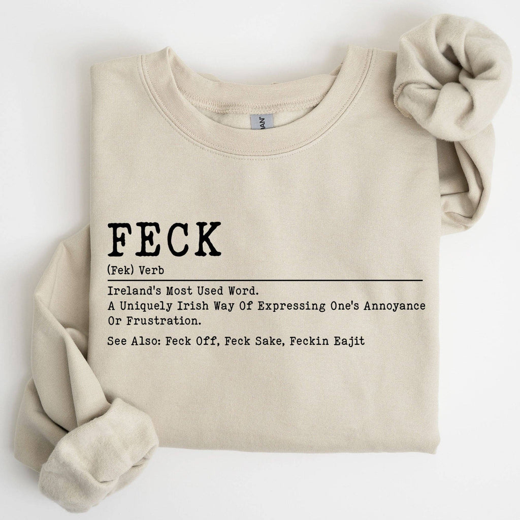 Feck Definition, Funny Shamrock St Patrick's Day - Adult & Kids T-Shirts, Sweatshirts & Hoodies apparel design preview 1