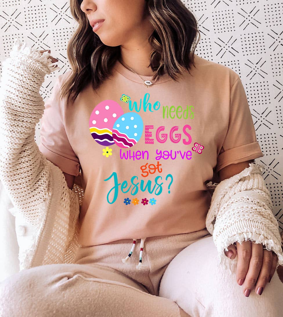 Who Need Christian Religious Easter Eggs Jesus God - Adult & Kids T-Shirts, Sweatshirts & Hoodies apparel design preview 1
