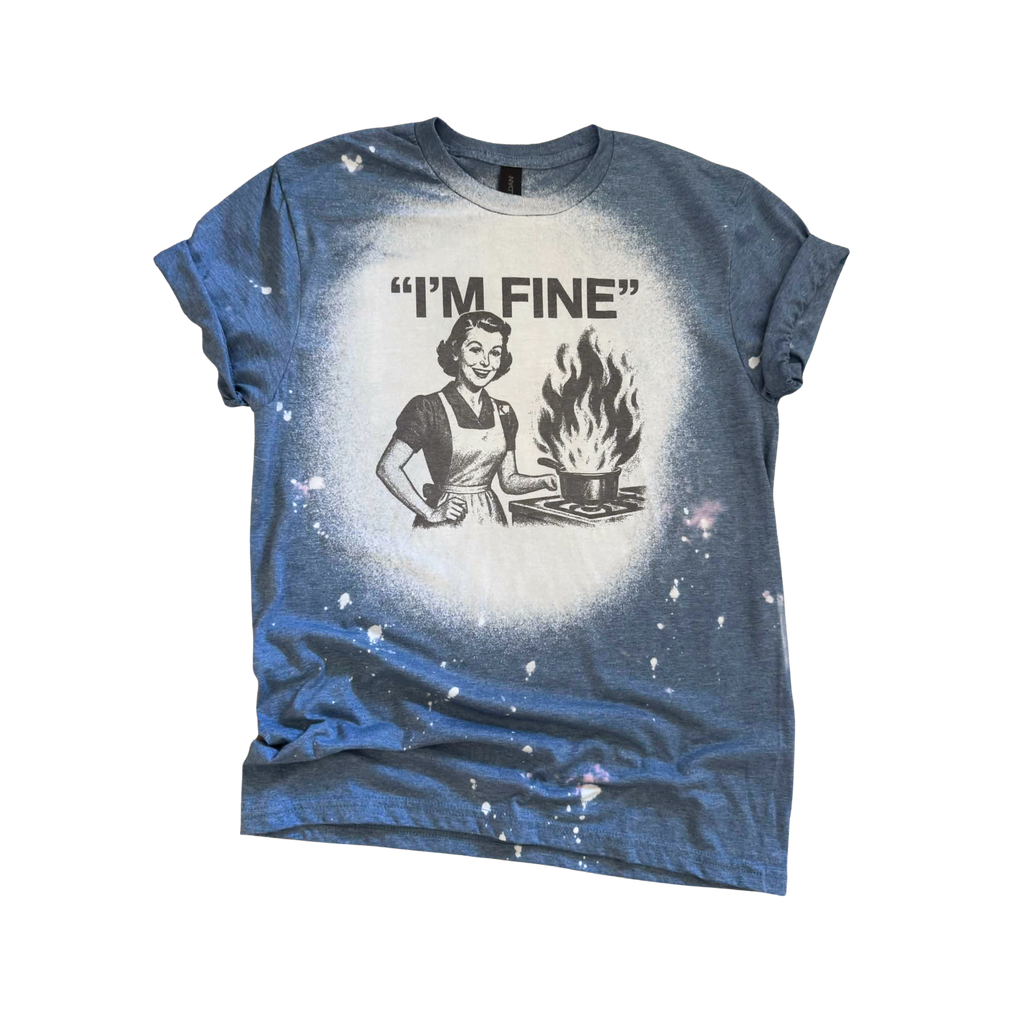 "I'M Fine" Retro Chaos Kitchen Graphic - Adult & Kids T-Shirts, Sweatshirts & Hoodies apparel design preview 1