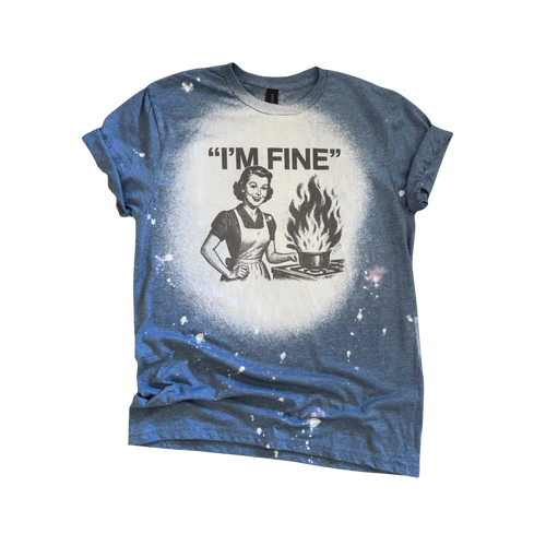 "I'M Fine" Retro Chaos Kitchen Graphic - Adult & Kids T-Shirts, Sweatshirts & Hoodies apparel design preview 1