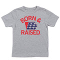 Des Moines Born Raised Ia Outline Kids - Adult & Kids T-Shirts, Sweatshirts & Hoodies apparel design preview 1