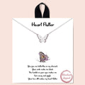 Gold-Dipped Heart Flutter Butterfly Charm Necklace - Adult & Kids T-Shirts, Sweatshirts & Hoodies apparel design preview 1
