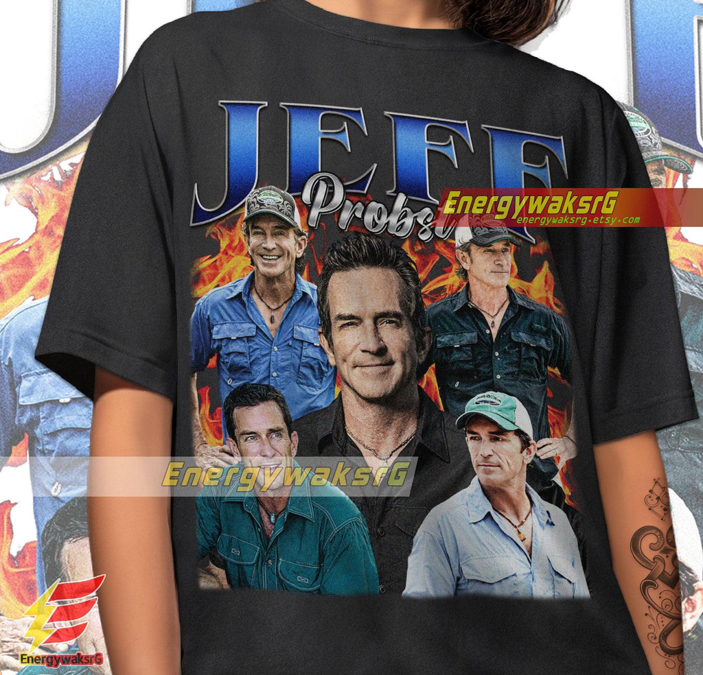 Jeff Probst Vintage Tv Show Presenter Homage - Adult & Kids T-Shirts, Sweatshirts & Hoodies apparel design preview 1