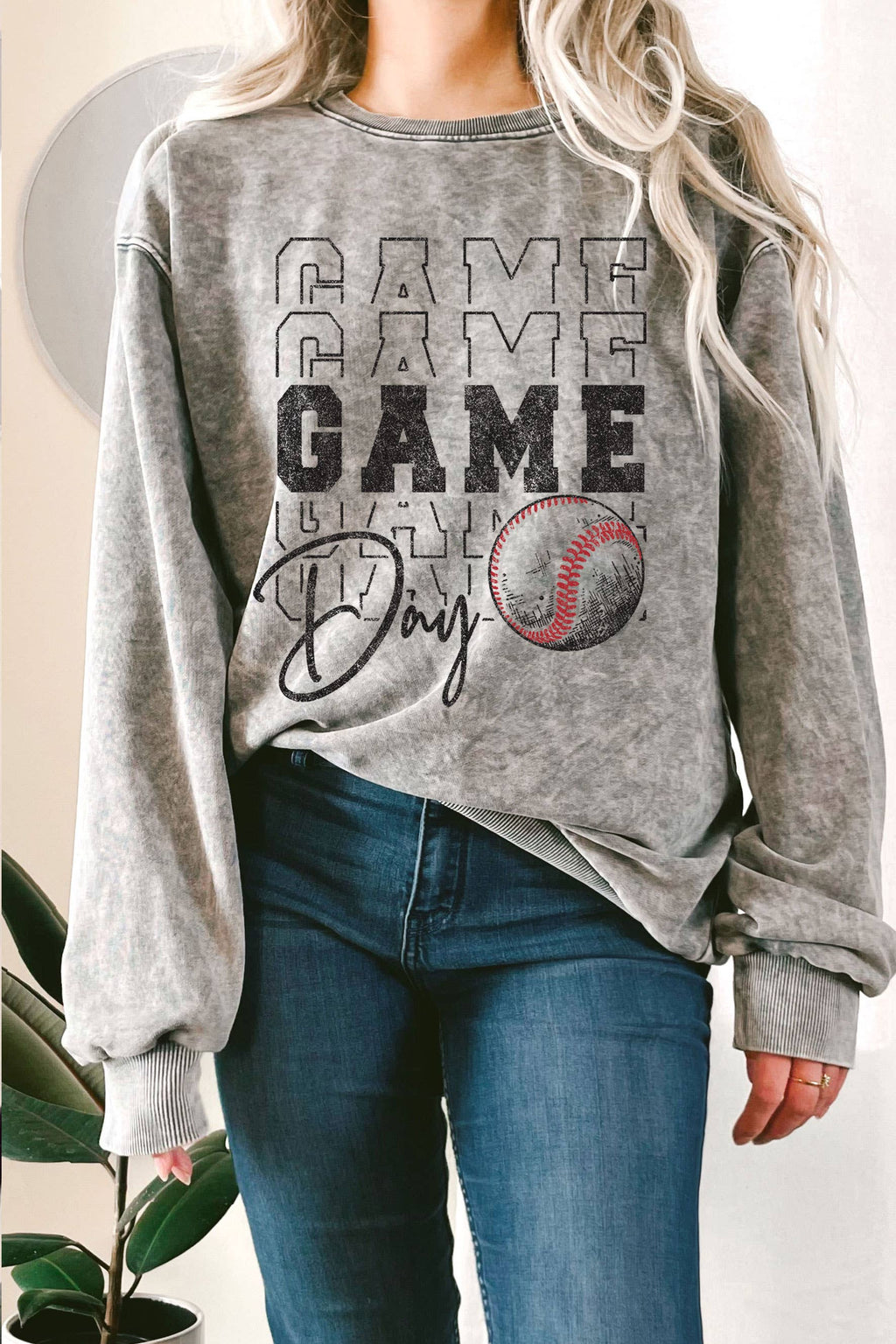 Baseball Game Day Mineral Graphic Terry - Adult & Kids T-Shirts, Sweatshirts & Hoodies apparel design preview 1