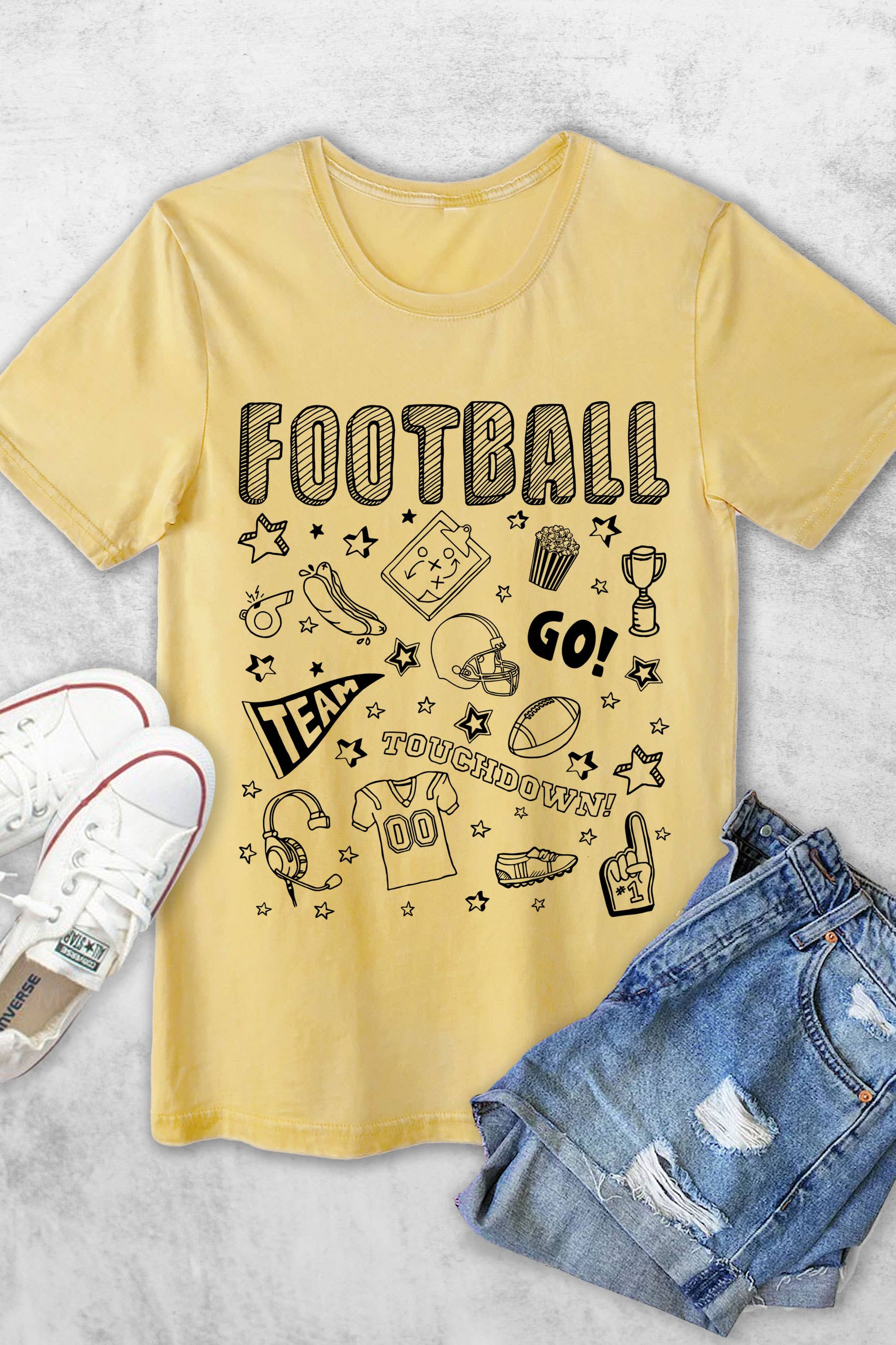 Football Icon Puff Graphic - Adult & Kids T-Shirts, Sweatshirts & Hoodies apparel design preview 1