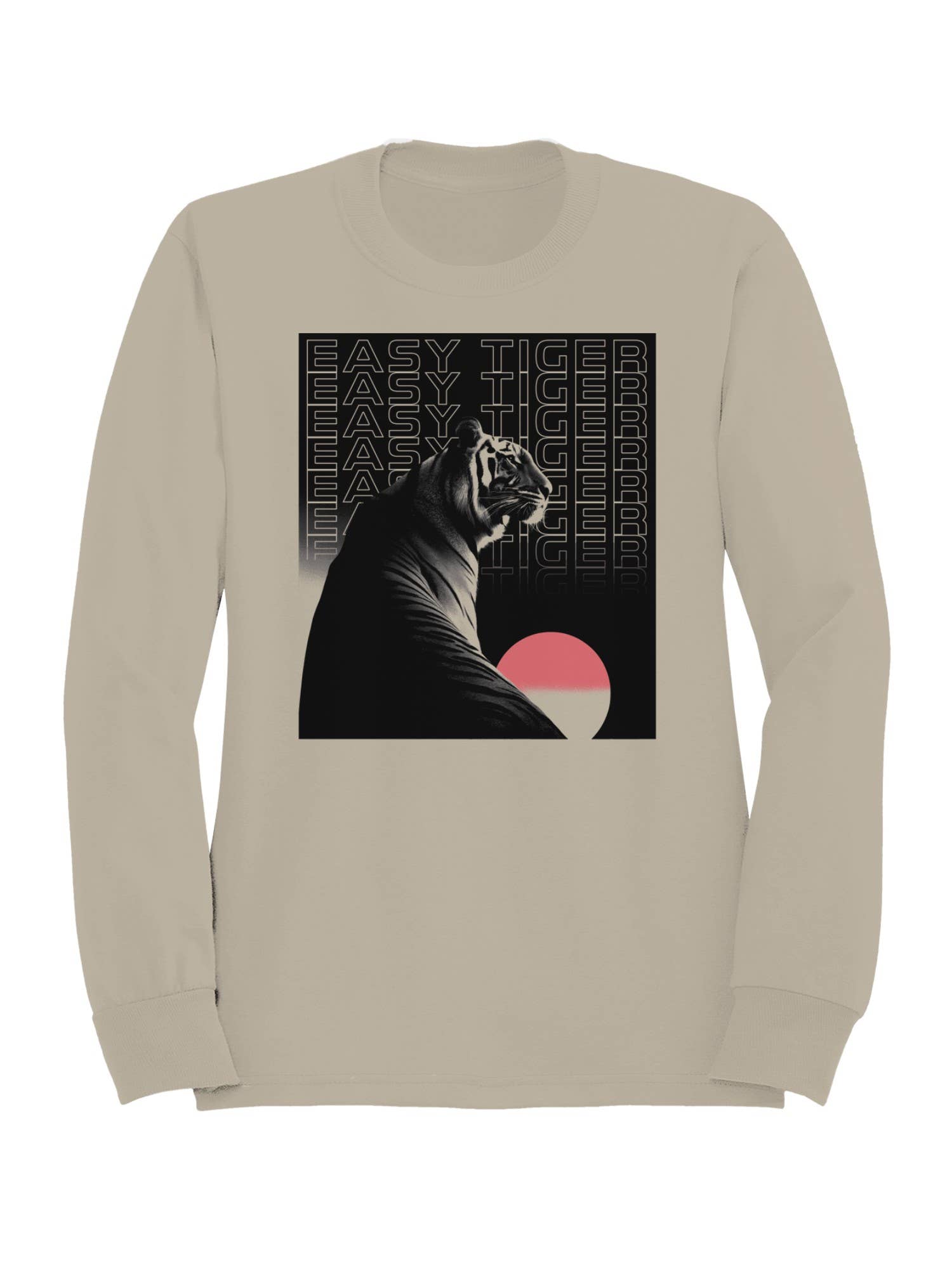 Lunar Sunset Easy Tiger Art Women's - Adult & Kids T-Shirts, Sweatshirts & Hoodies apparel design preview 1