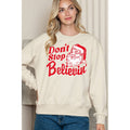Dont Stop Believin Santa Crewneck - Adult & Kids T-Shirts, Sweatshirts & Hoodies apparel design preview 1