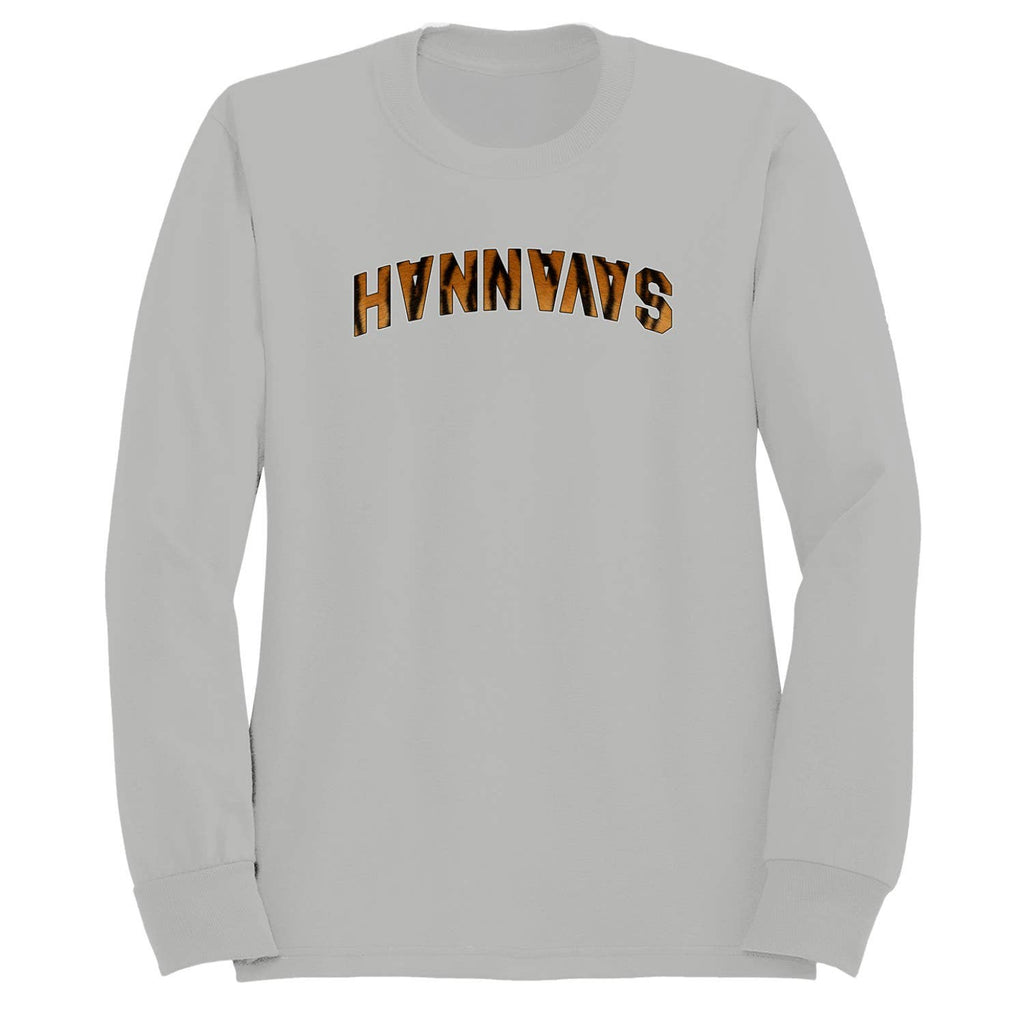 Savannah Tiger Print Arched Text Men's - Adult & Kids T-Shirts, Sweatshirts & Hoodies apparel design preview 1