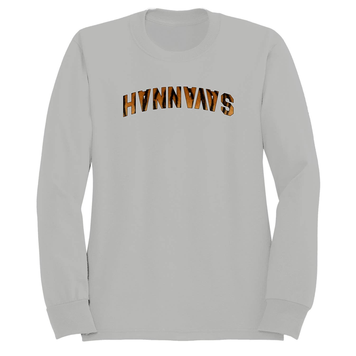 Savannah Tiger Print Arched Text Men's - Adult & Kids T-Shirts, Sweatshirts & Hoodies apparel design preview 1
