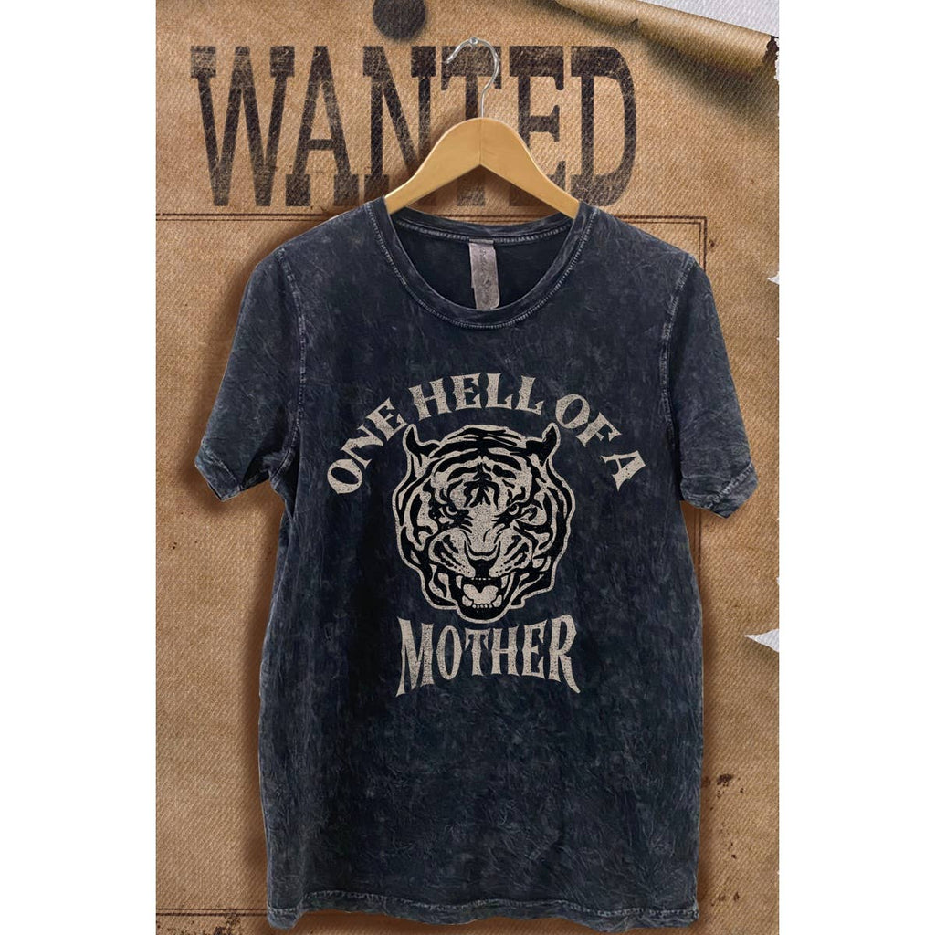 One Hell of A Mother Vintage Mineral Wash Graphic - Adult & Kids T-Shirts, Sweatshirts & Hoodies apparel design preview 1