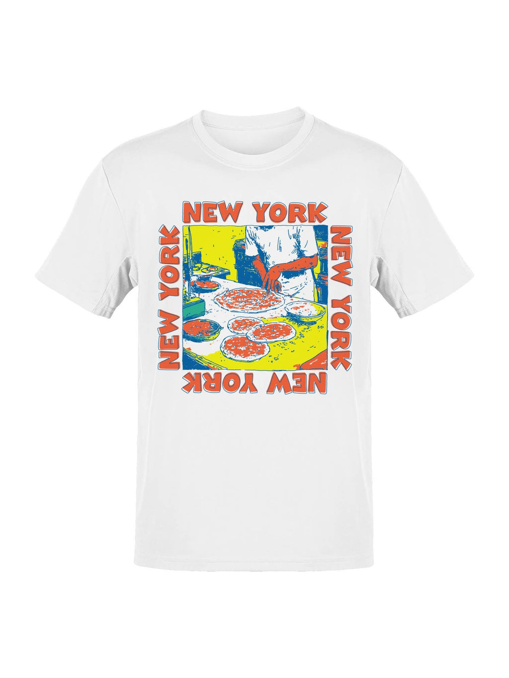 Vibrant New York Pizza Art Men's - Adult & Kids T-Shirts, Sweatshirts & Hoodies apparel design preview 1
