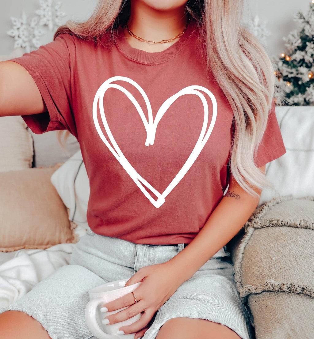 Double Hearts Wh Valentine's Day - Adult & Kids T-Shirts, Sweatshirts & Hoodies apparel design preview 1
