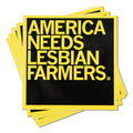 Lesbian Farmers Text Sticker Black - Adult & Kids T-Shirts, Sweatshirts & Hoodies apparel design preview 1