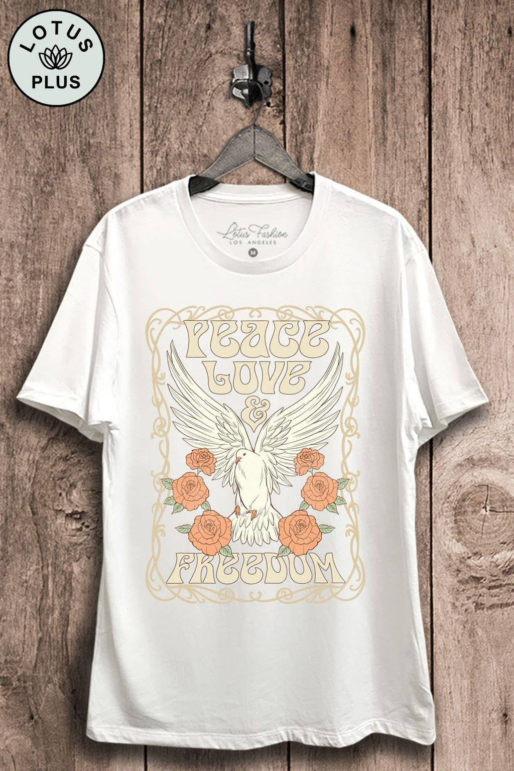 Peace Love Freedom Pigeon Graphic Top - Adult & Kids T-Shirts, Sweatshirts & Hoodies apparel design preview 1