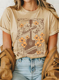 Nashville Flower Guitar Graphic - Adult & Kids T-Shirts, Sweatshirts & Hoodies apparel design preview 1