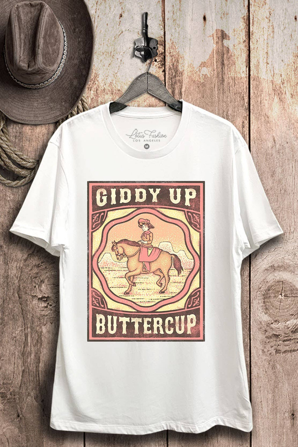 Giddy Up Buttercup Graphic Top - Adult & Kids T-Shirts, Sweatshirts & Hoodies apparel design preview 1