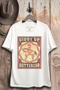 Giddy Up Buttercup Graphic Top - Adult & Kids T-Shirts, Sweatshirts & Hoodies apparel design preview 1
