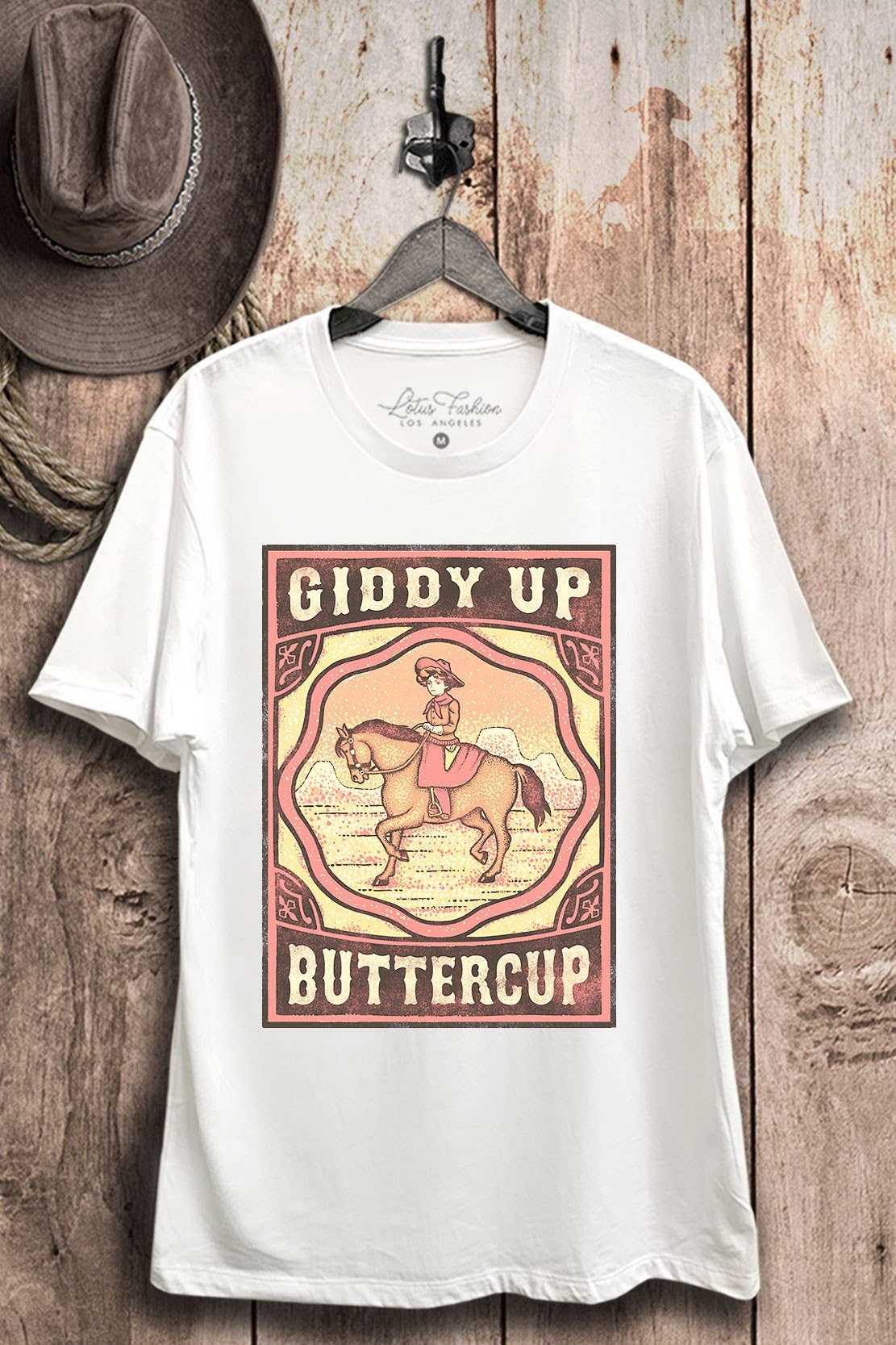 Giddy Up Buttercup Graphic Top - Adult & Kids T-Shirts, Sweatshirts & Hoodies apparel design preview 1