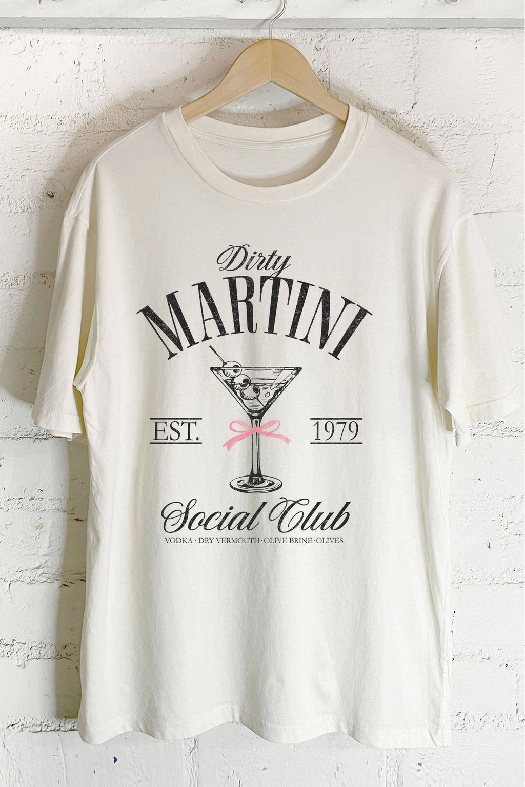 Coquette Ribbon Martini Social Club Oversize Graphic - Adult & Kids T-Shirts, Sweatshirts & Hoodies apparel design preview 1