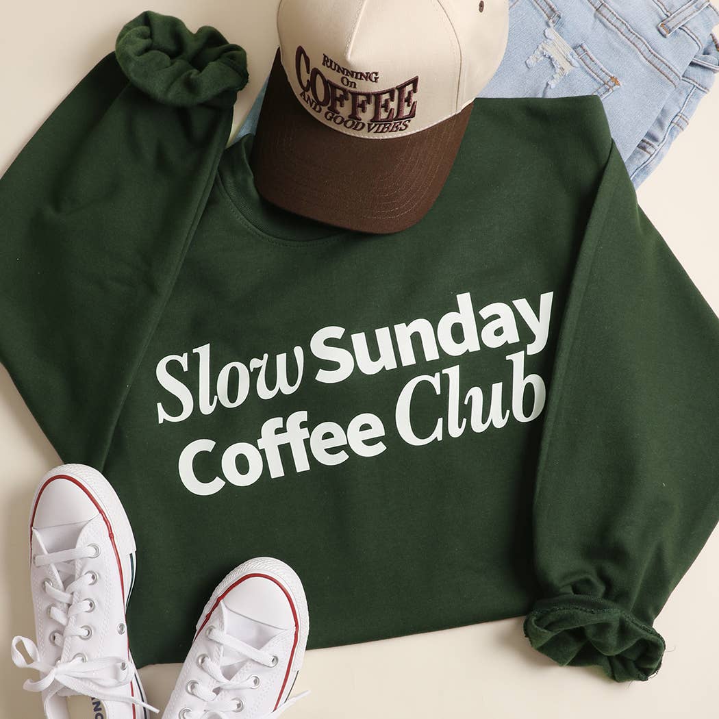 Slow Sunday Coffee Club Midweight - Adult & Kids T-Shirts, Sweatshirts & Hoodies apparel design preview 1