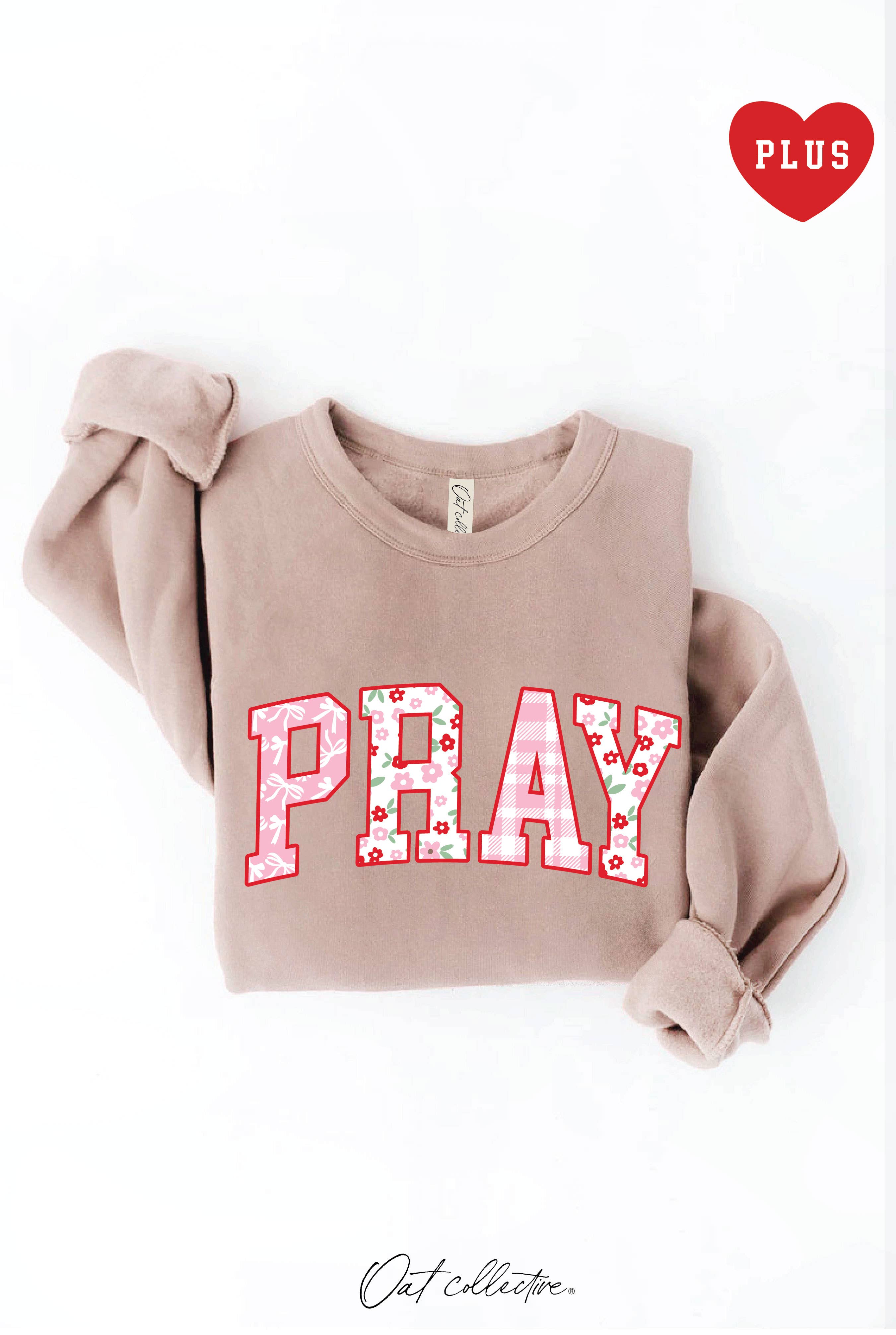 Pray with Pattern Plus Graphic - Adult & Kids T-Shirts, Sweatshirts & Hoodies apparel design preview 1