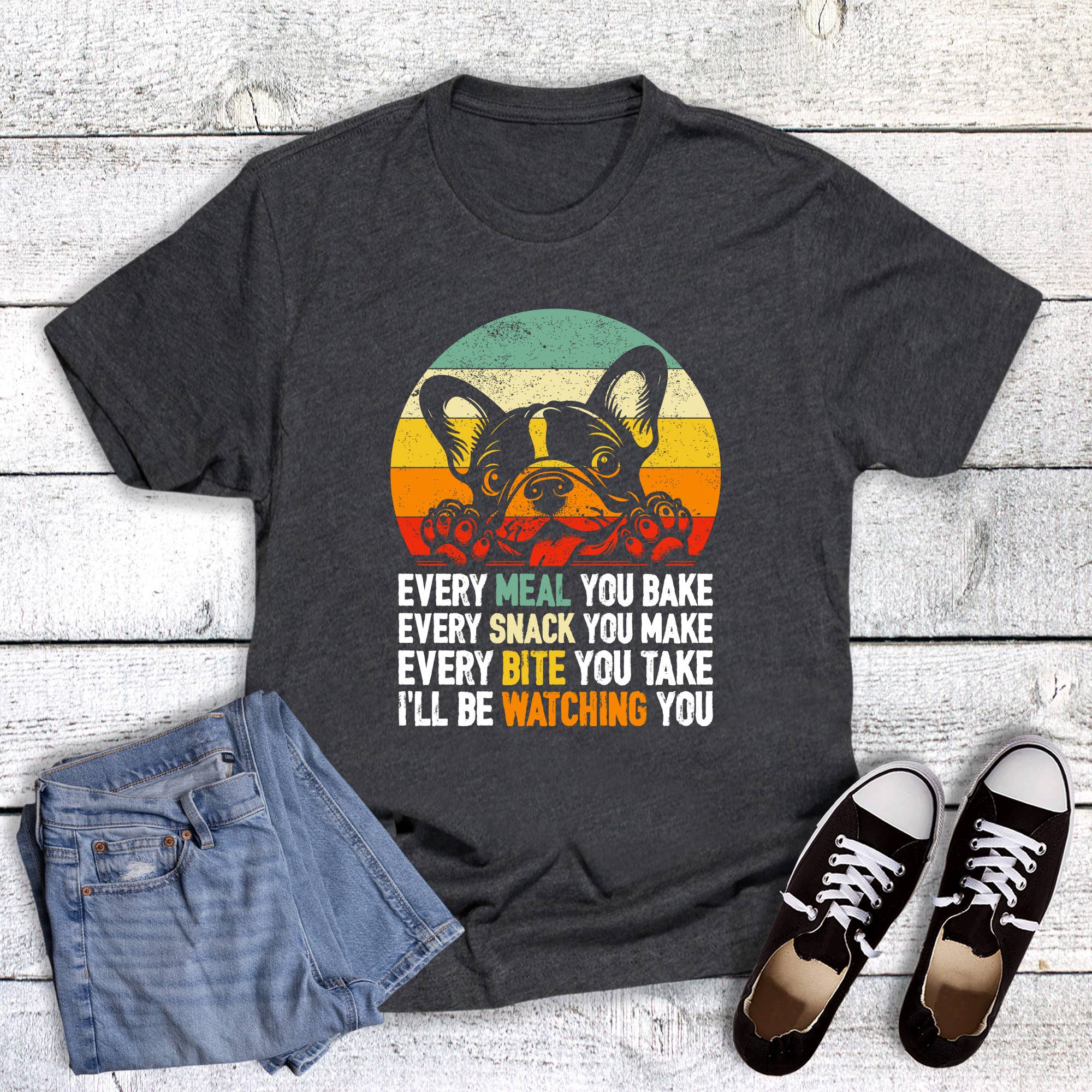 Pets Dog I'll Be Watching You Graphic - Adult & Kids T-Shirts, Sweatshirts & Hoodies apparel design preview 1