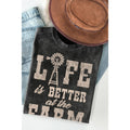 Life Is Better At the Fram Vintage Mineral Wash - Adult & Kids T-Shirts, Sweatshirts & Hoodies apparel design preview 1