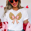 Coquette Angel Wings Faux Glitter Graphic Gildan - Adult & Kids T-Shirts, Sweatshirts & Hoodies apparel design preview 1