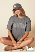 Nashville Puff Oversized Mineral Washed Graphic Top - Adult & Kids T-Shirts, Sweatshirts & Hoodies apparel design preview 1