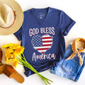 God Bless America V-Neck - Adult & Kids T-Shirts, Sweatshirts & Hoodies apparel design preview 1