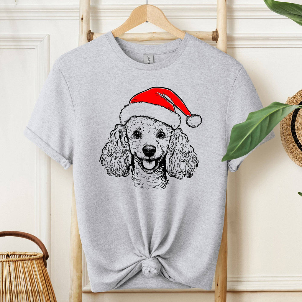 Poodle, Santa, Dog, Christmas, Lover, Pet - Adult & Kids T-Shirts, Sweatshirts & Hoodies apparel design preview 1