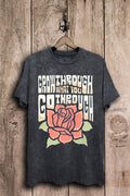Grow Through What You Go Rose Graphic Top - Adult & Kids T-Shirts, Sweatshirts & Hoodies apparel design preview 1
