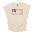 USA Flag with Words - Adult & Kids T-Shirts, Sweatshirts & Hoodies apparel design preview 1