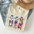 Patriotic Goats, Hippie, Funny, 4th of July - Adult & Kids T-Shirts, Sweatshirts & Hoodies apparel design preview 1