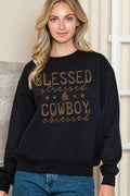 Women Blessed Graphic Print Solid Sweater - Adult & Kids T-Shirts, Sweatshirts & Hoodies apparel design preview 1