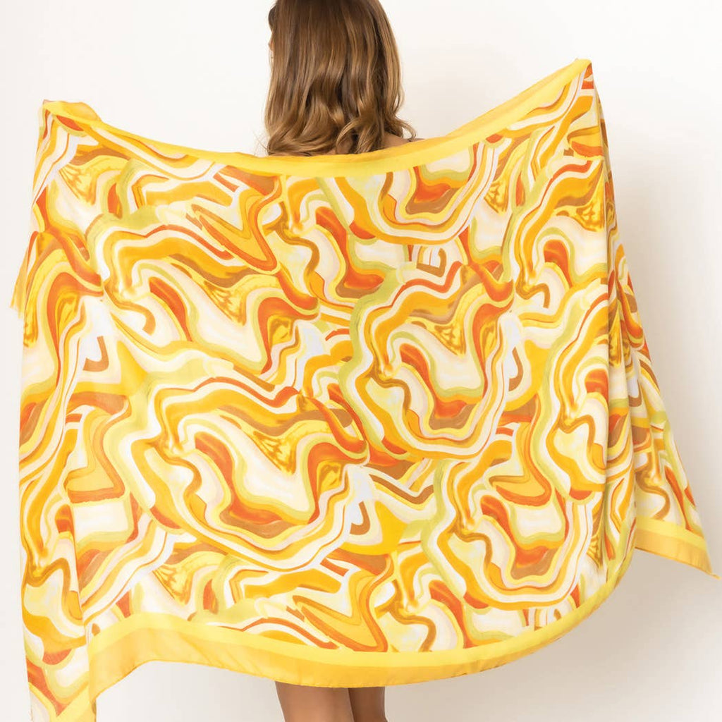 Swirl Abstract Print Scarf - Adult & Kids T-Shirts, Sweatshirts & Hoodies apparel design preview 1