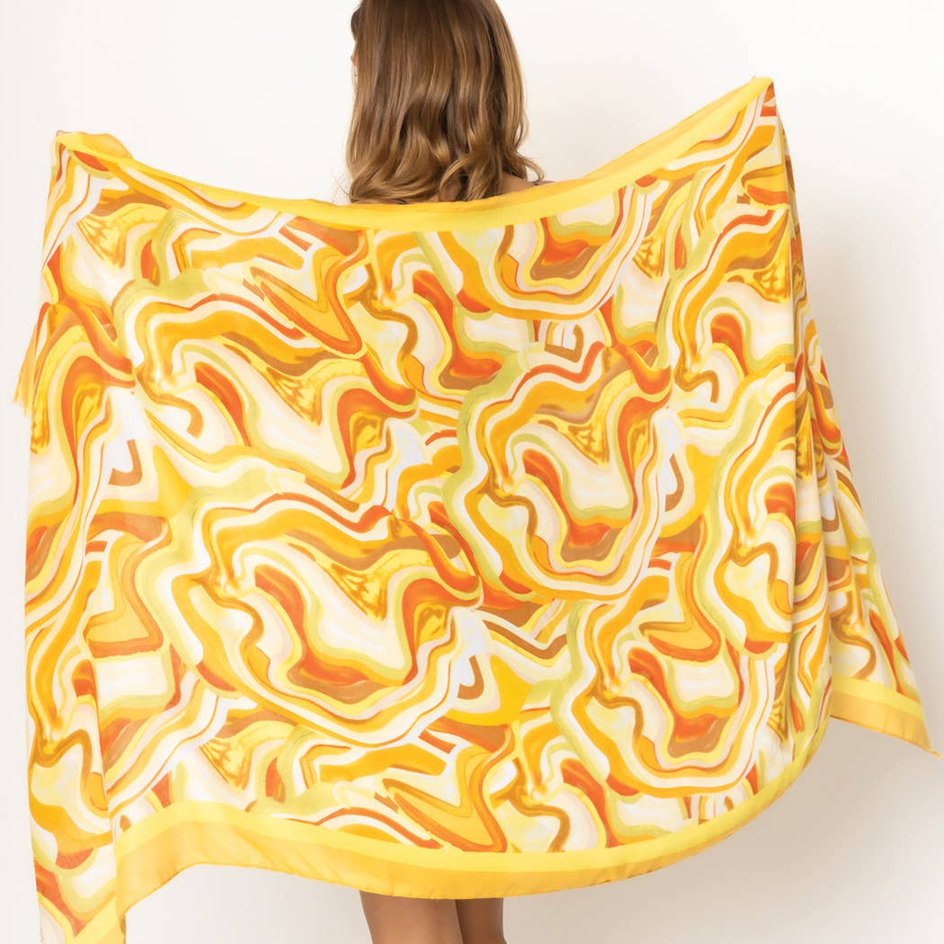 Swirl Abstract Print Scarf - Adult & Kids T-Shirts, Sweatshirts & Hoodies apparel design preview 1